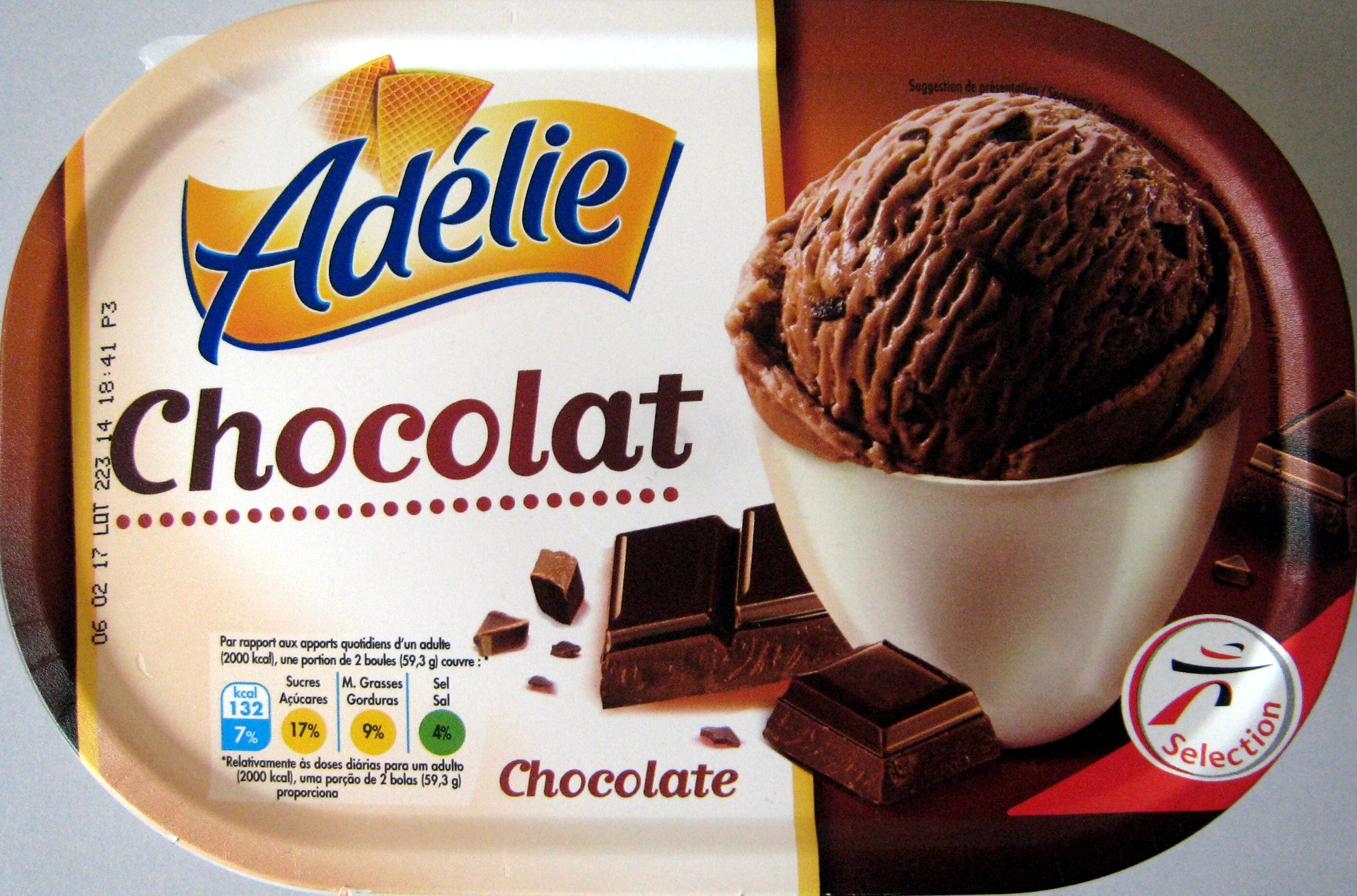 Crème glacée chocolat Adélie - Produkt - fr