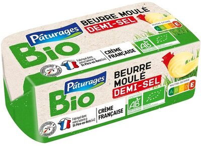 BEURRE BIOLOGIQUE 1/2 SEL MOULE 250g origine France - Produit