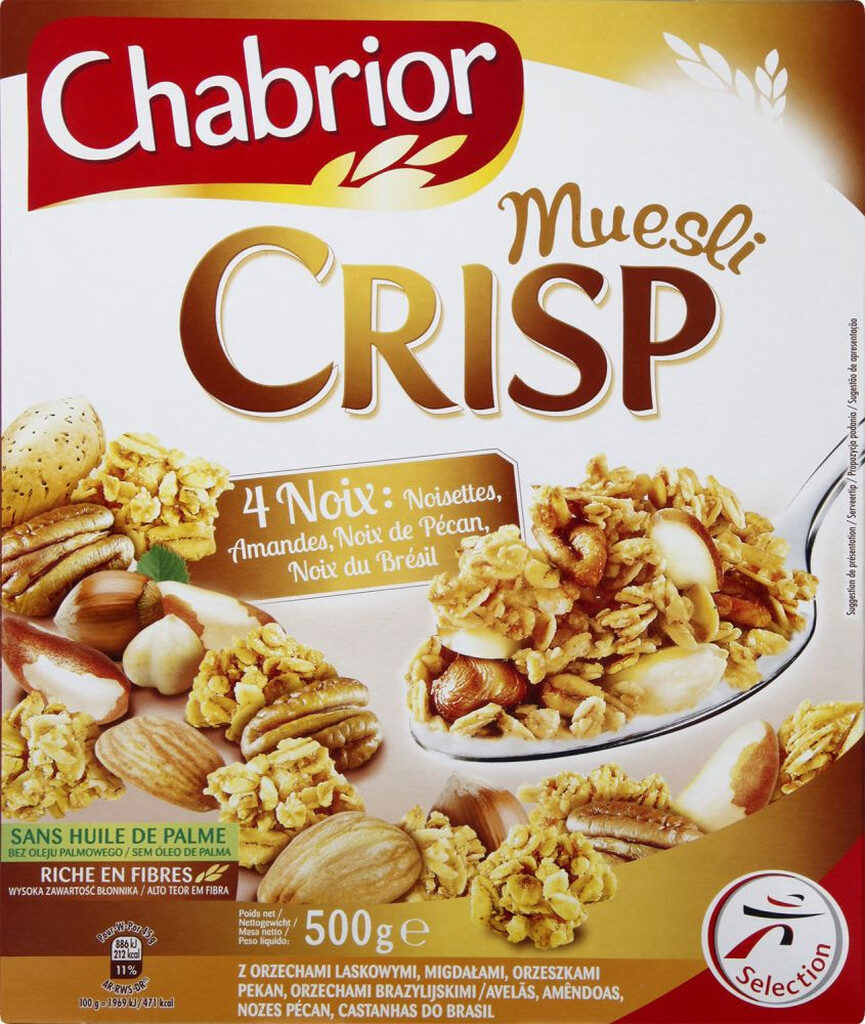 Muesli crisp 4 noix - Product - fr