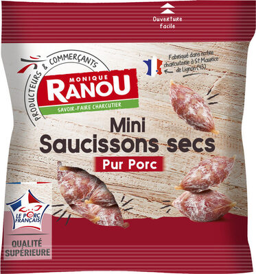 Mini saucissons secs pur porc - Product - fr