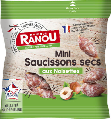 Mini saucissons secs aux noisettes - Product - fr