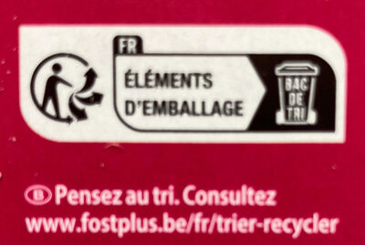 Buche Glacée, Nougat / Framboise - Recycling instructions and/or packaging information