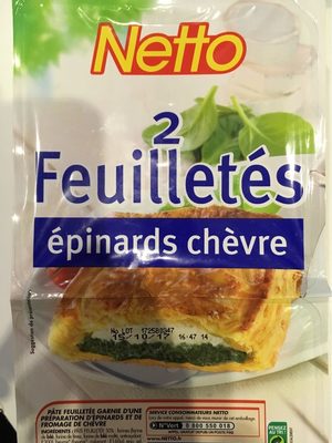 Feuilleté Chèvre Épinards - Produit