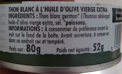 Thon blanc - Ingredients - fr