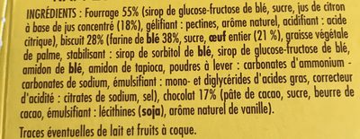 Biscuits Sweet citron - Ingrediënten - fr