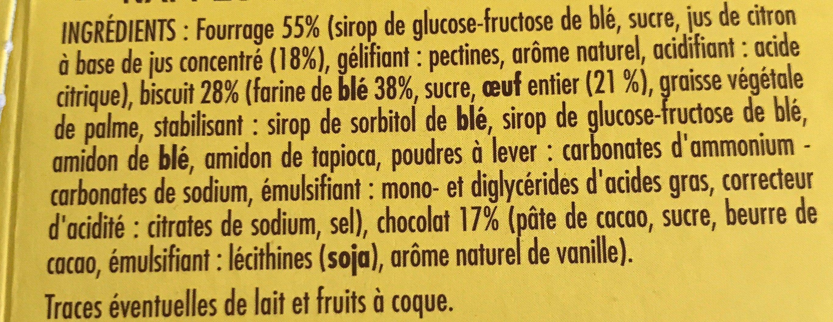 Biscuits Sweet citron - Ingrediënten - fr