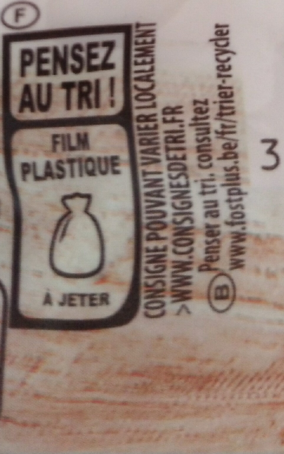 Boudin blanc nature - Recycling instructions and/or packaging information - fr