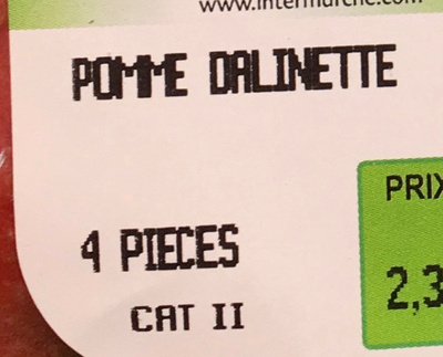 Pomme Dalinette - Ingredients - fr