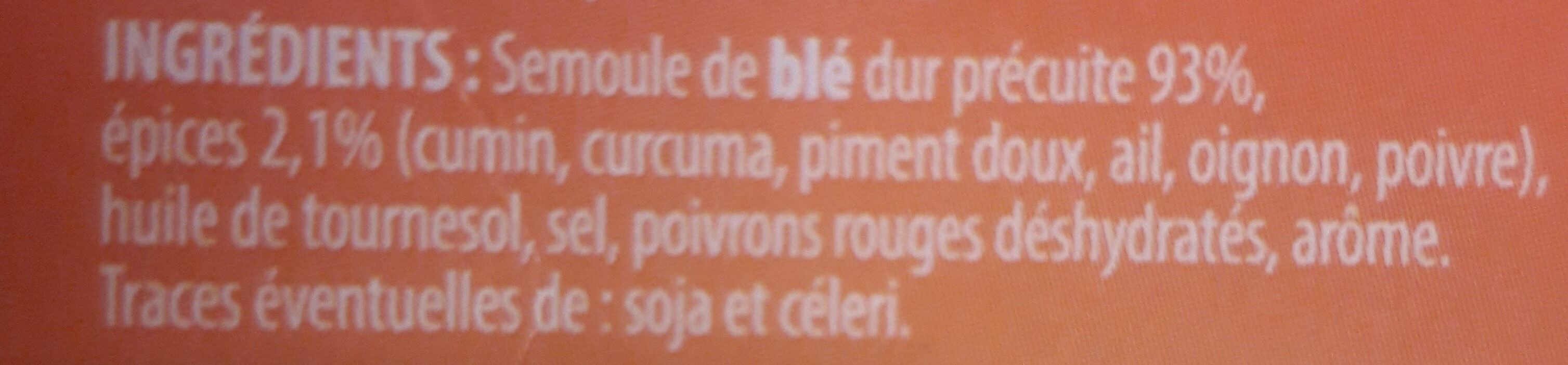 Couscous aux épices - Ingredientes - fr