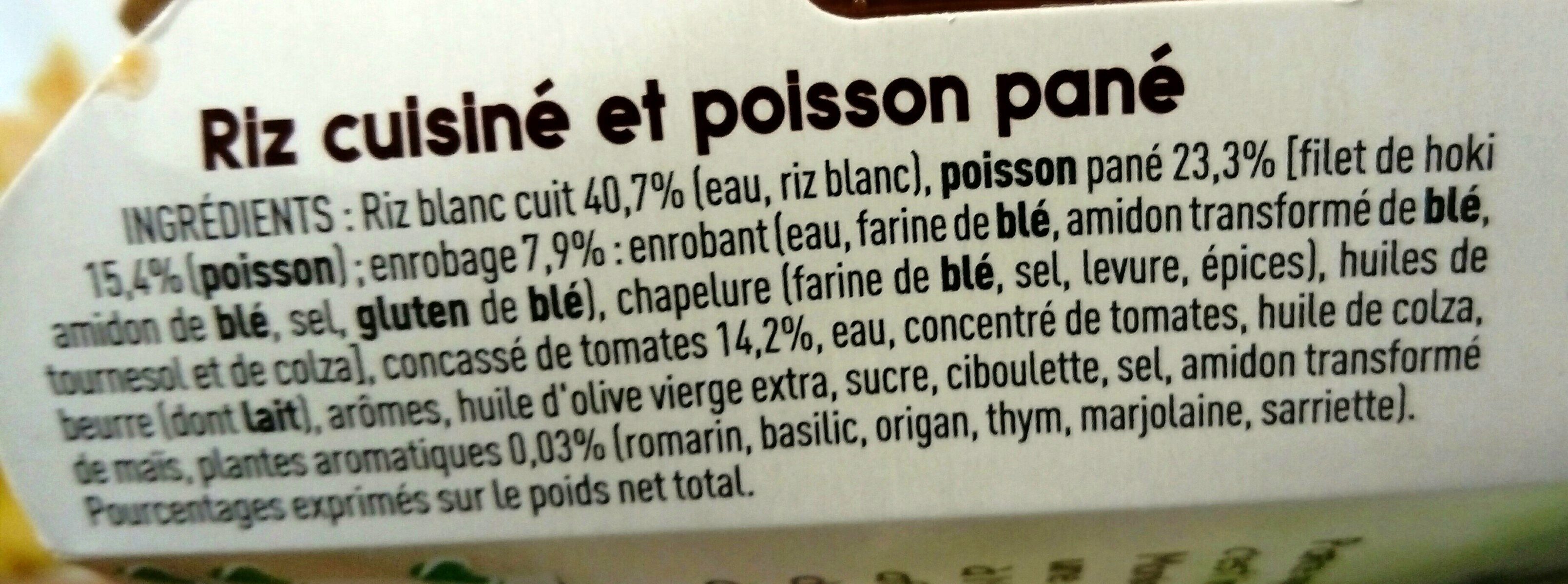 Poisson pané Riz tomaté - Ingredients - fr