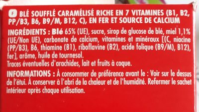 Crousti'miel - Ingredients - fr