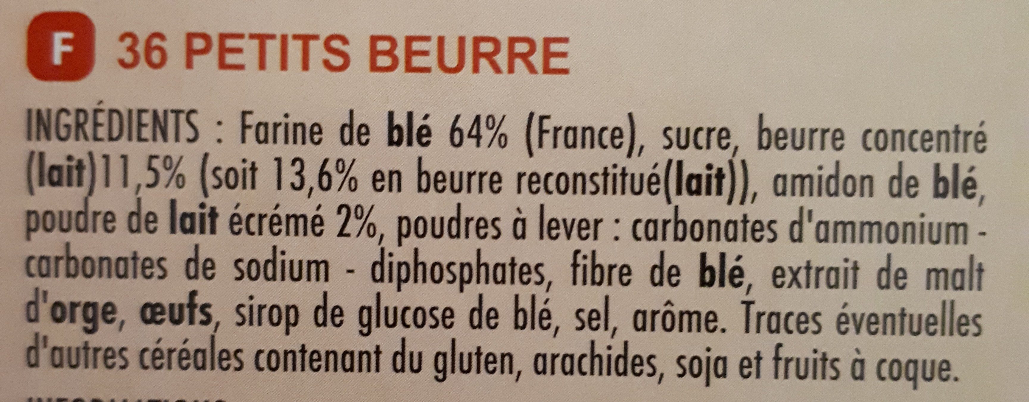 Petit beurre Pocket - Ingredients - fr
