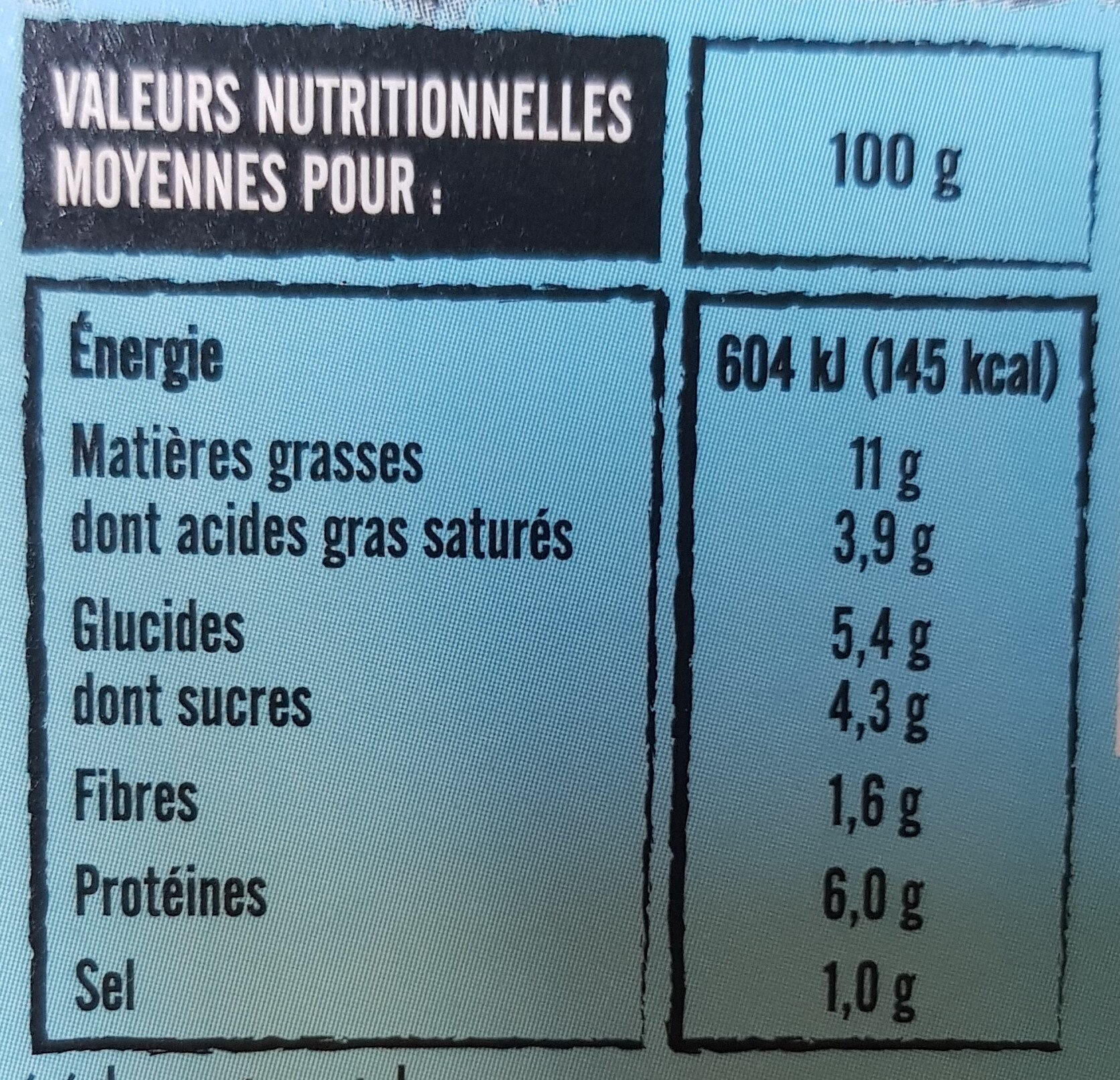 Ktipiti - Nutrition facts - fr