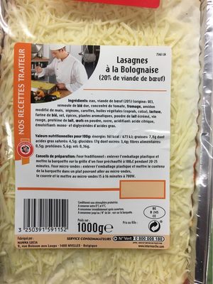 Lasagnes à la Bolognaise - Produkt - fr