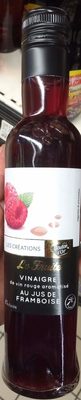 Le Fruité - Vinaigre de vin rouge aromatisé au jus de framboise - Produit