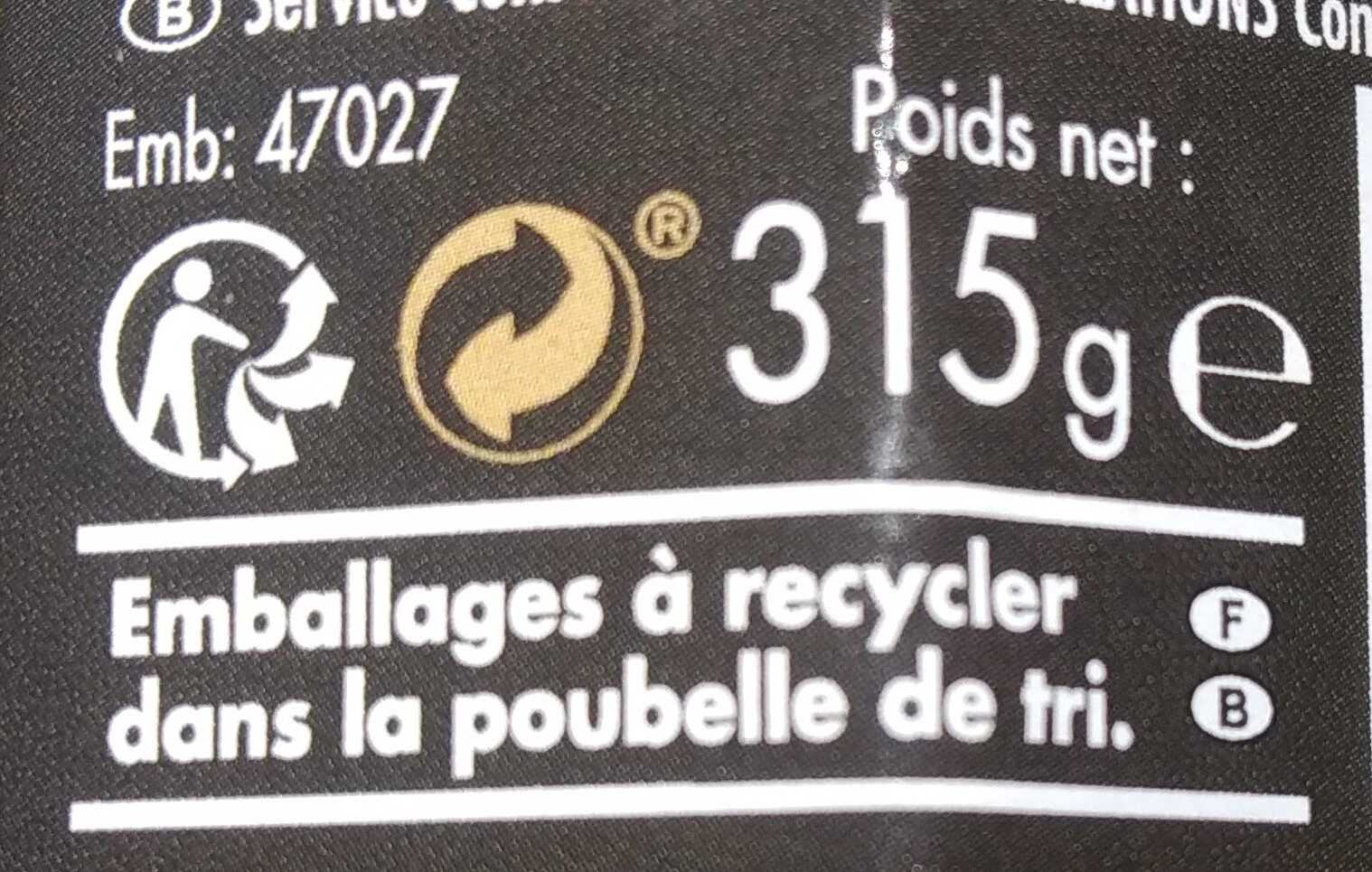 Préparation de pêche et mangue - Recycling instructions and/or packaging information - fr
