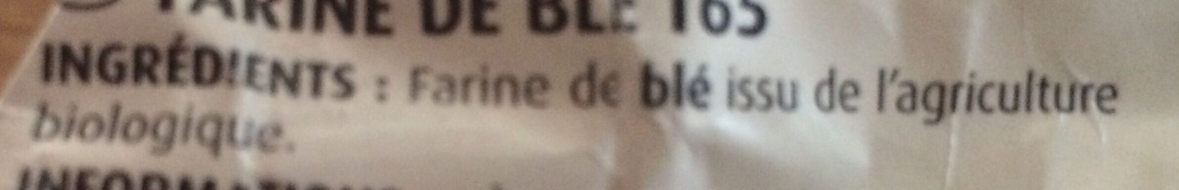 Farine blanche BIO - المكونات - fr