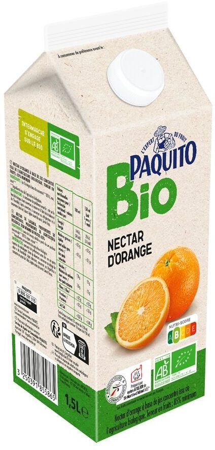 Brique 1,5L Nectar d'Orange bio - Product - fr