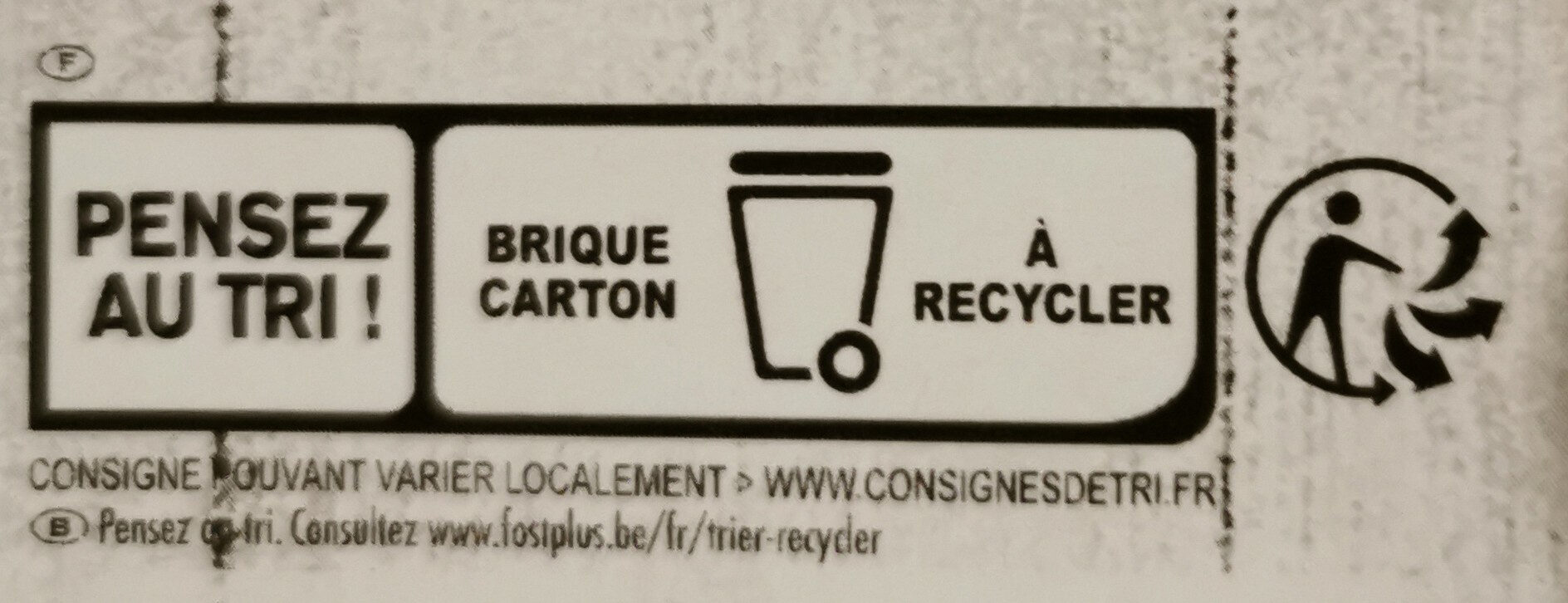 Velouté potiron et châtaigne - Instruction de recyclage et/ou informations d'emballage