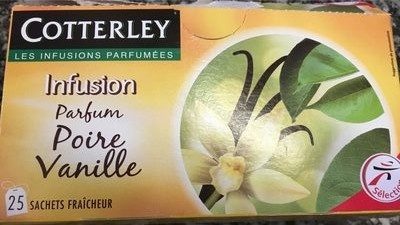 Cotterley Infusion parfum poire vanille les 25 sachets de 1,5 g - Produit