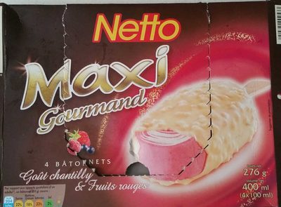 Maxi batonnet 4x100ml vanille caramel enrobage chocolat - Produit