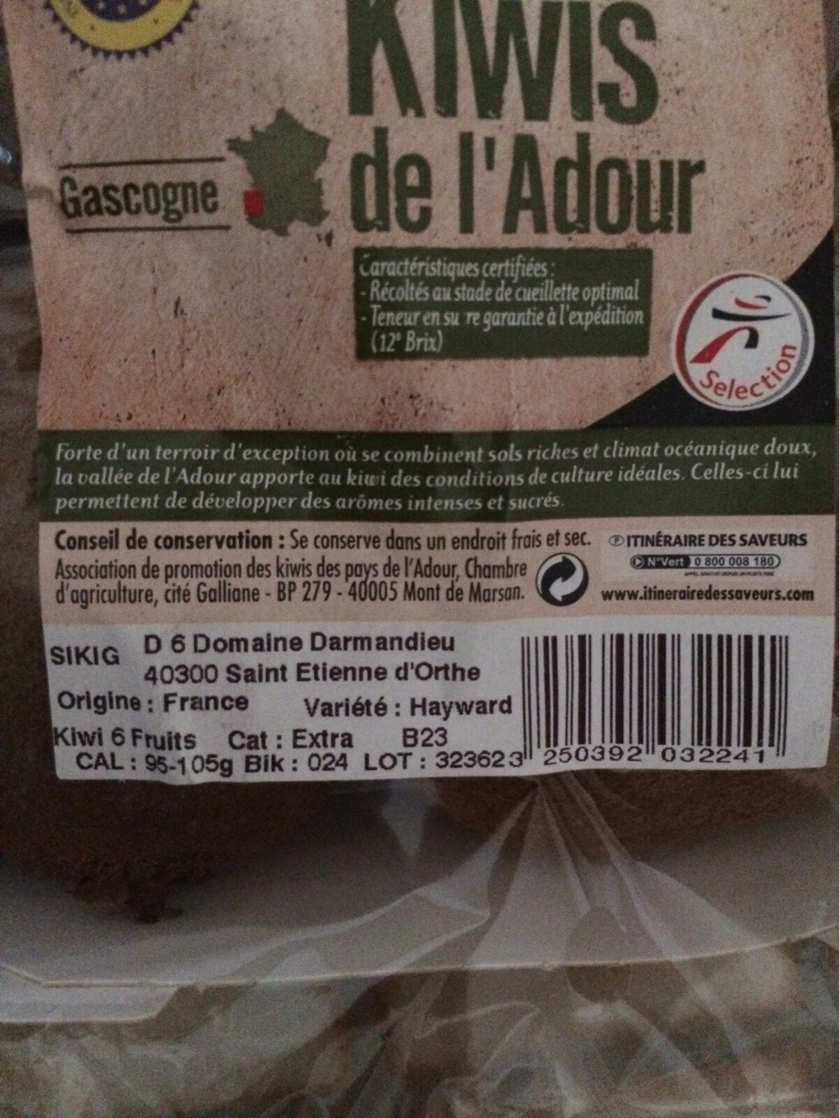 Kiwis de l'Adour - Ingrediënten - fr