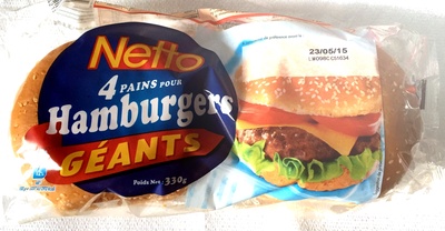 4 Pains pour Hamburgers Géants - Product - fr