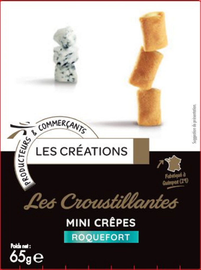 Les croustillantes mini crêpes roquefort - Produit