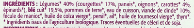 Courgette Blé Dinde - Ingredients - fr