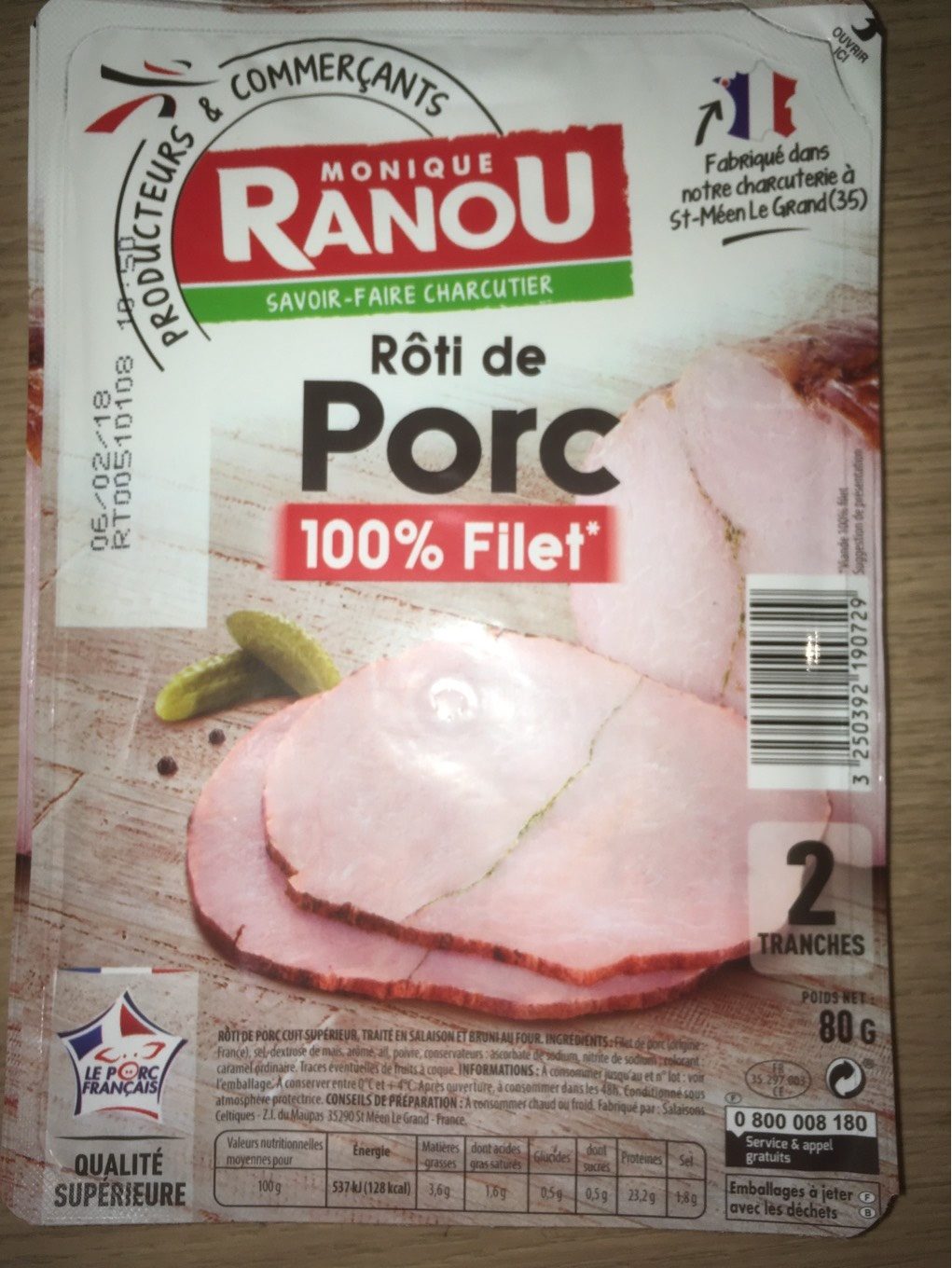 Roti de Porc 100% Filet - Product - fr