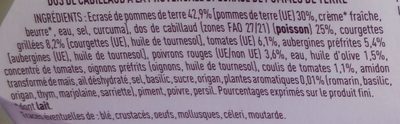 Cabillaud provençal, écrasé de pommes de terre - Ingrediënten - fr