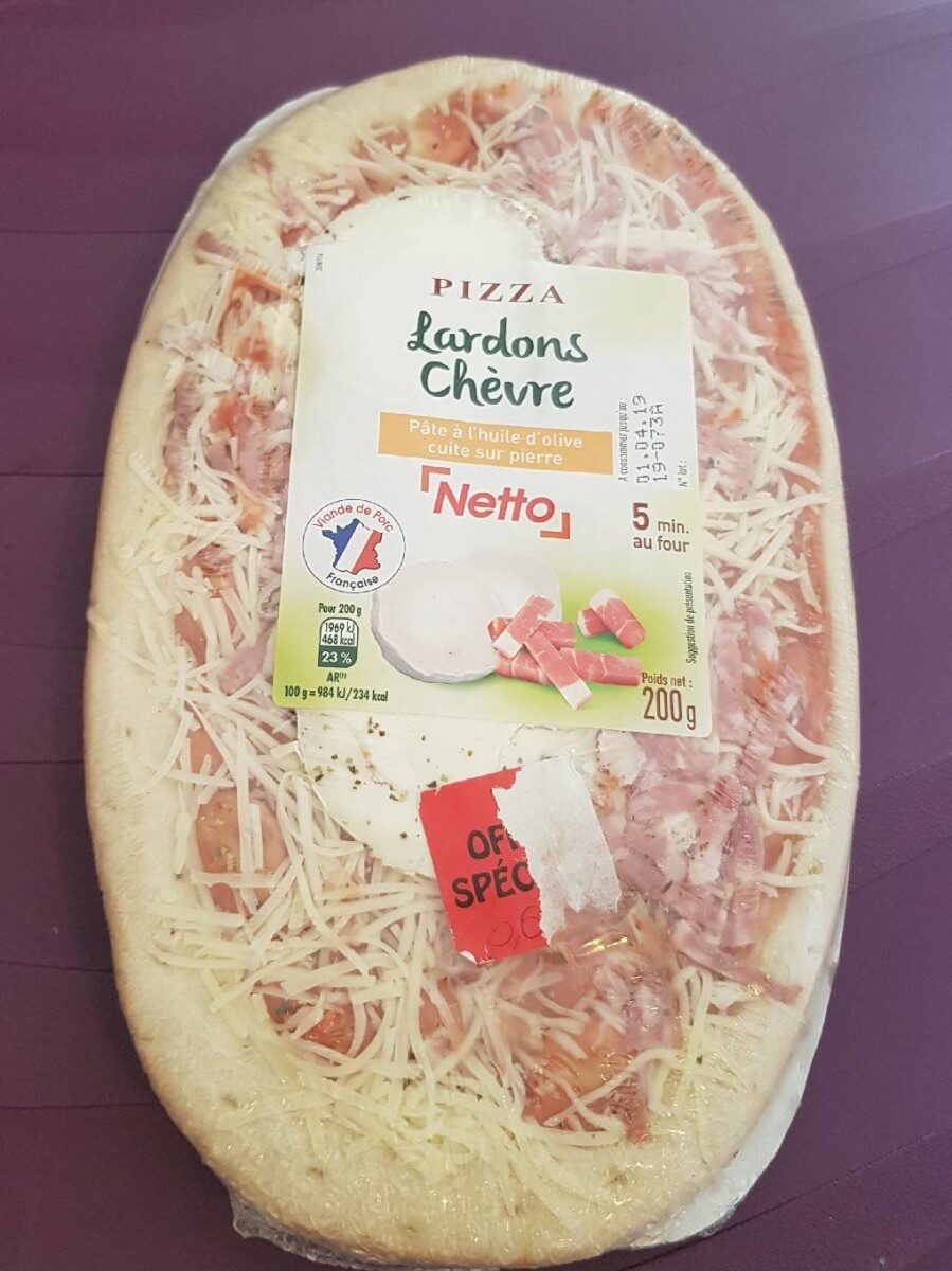 Pizza lardons chèvre - Producto - fr