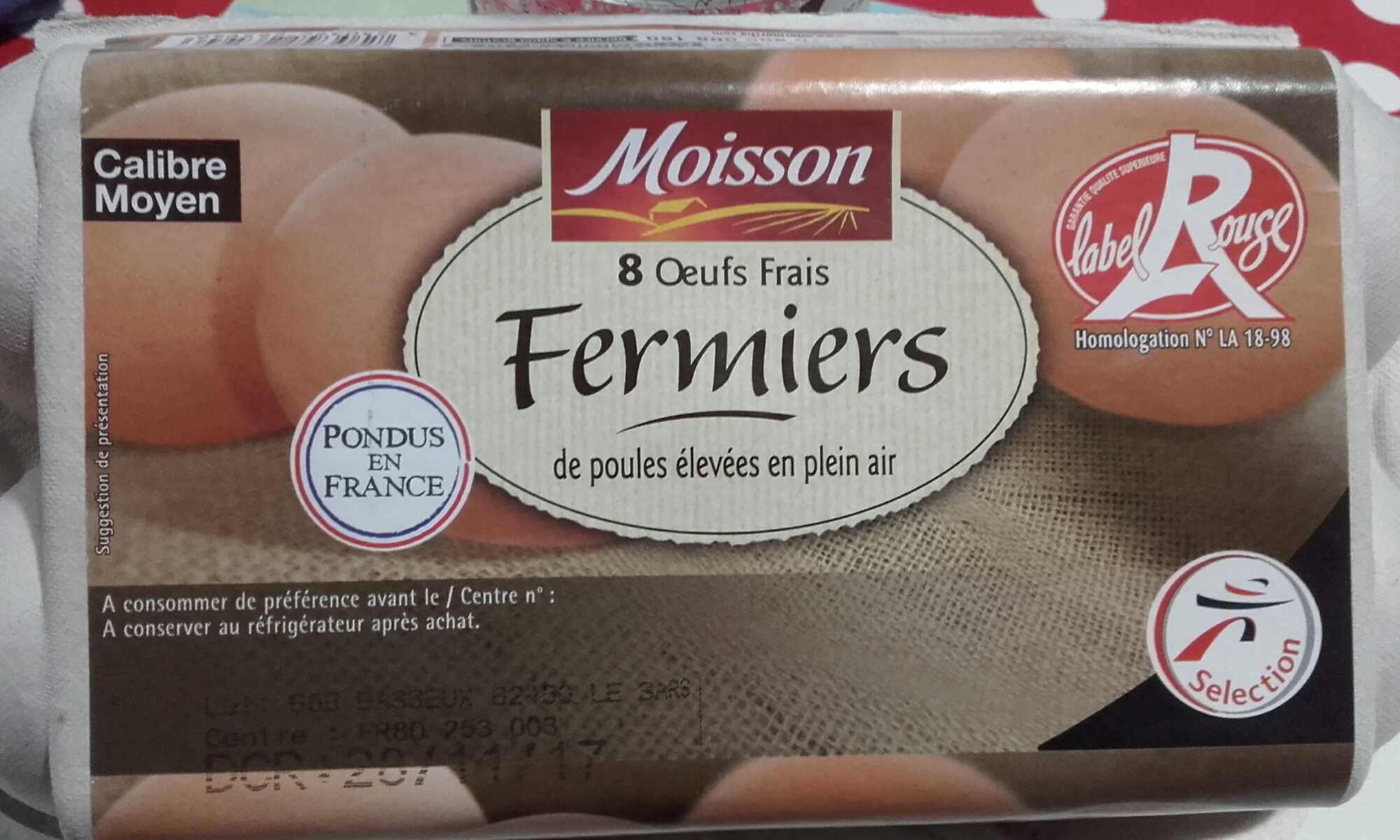 Œufs frais moyen fermiers label rouge - Producto - fr