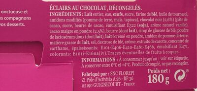 Eclairs au chocolat - Ingredients - fr