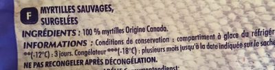 Myrtilles sauvages - Ingredients - fr