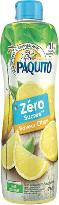 Paquito zéro sucre saveur citron - Produit