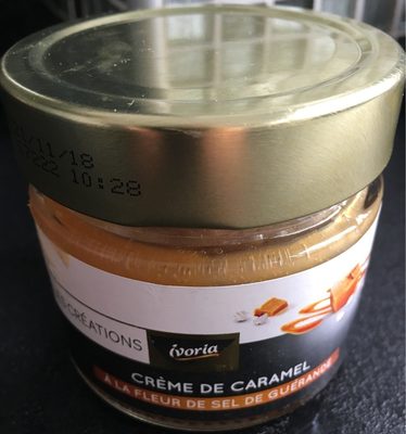 Les Créations Ivoria Crème de caramel à la fleur de sel de Guérande le pot de 210 g - Produit