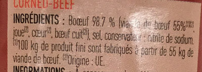 Corned Beef - Ingredients - fr