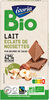 Tablette BIO dégustation - Chocolat au lait aux éclats de noisettes - 100g - Product