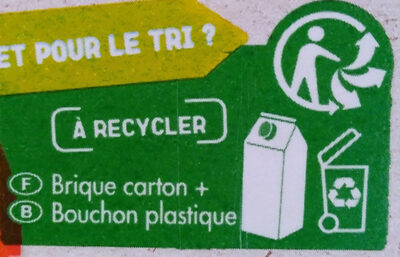 Pj orange sans pulpe bio brique 75l - Istruzioni per il riciclaggio e/o informazioni sull'imballaggio