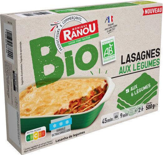 Lasagnes aux légumes bio - Producte - fr
