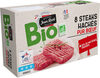 Steaks hachés pur bœuf bio 15% mg - نتاج