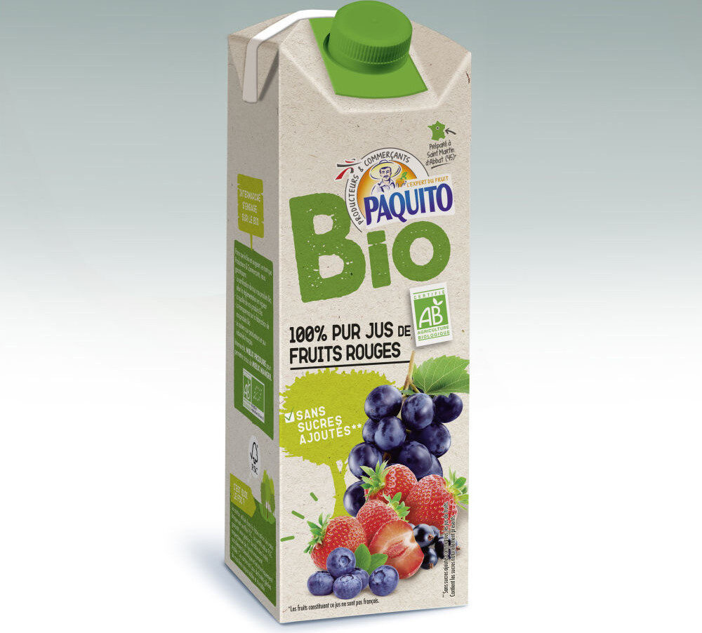 100% pur jus de fruits rouges BIO - Product - fr