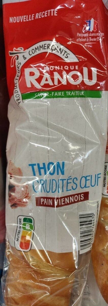 Sandwich Thon crudités oeuf - Product - fr