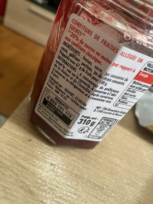 Confiture fraise - Ingredientes - fr