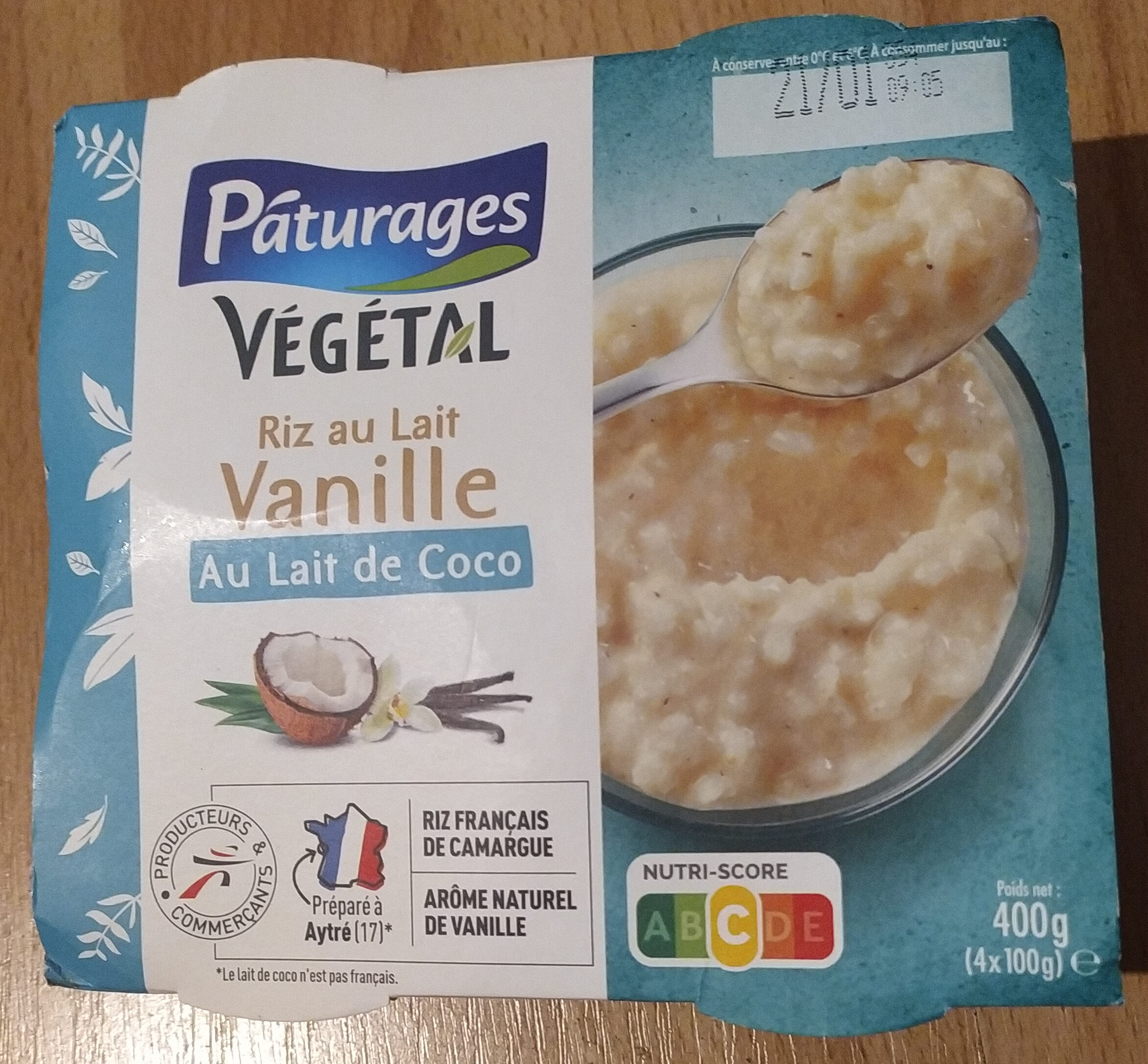 Riz au lait Vanille au lait de coco - Product - fr