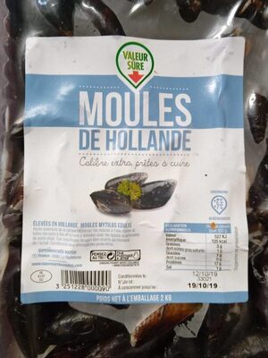 Moules de Hollande - Nutrition facts - fr