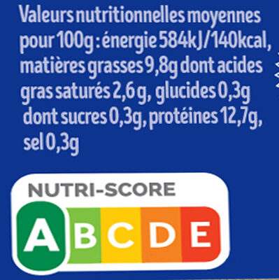 4 oeufs fermiers label rouge de - Tableau nutritionnel