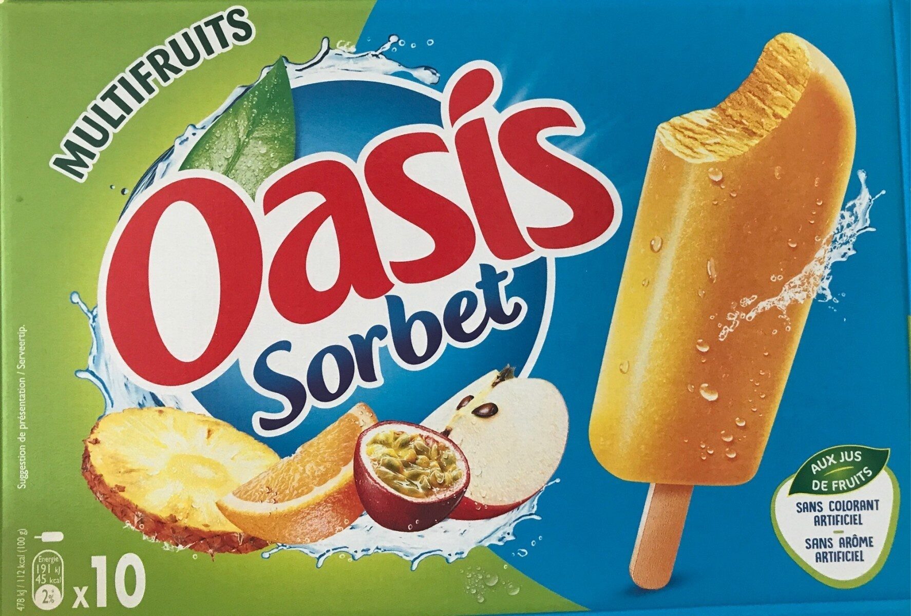 Sorbet multifruits Oasis - Produit
