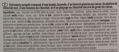 L intense chocolat - Ingredients - fr